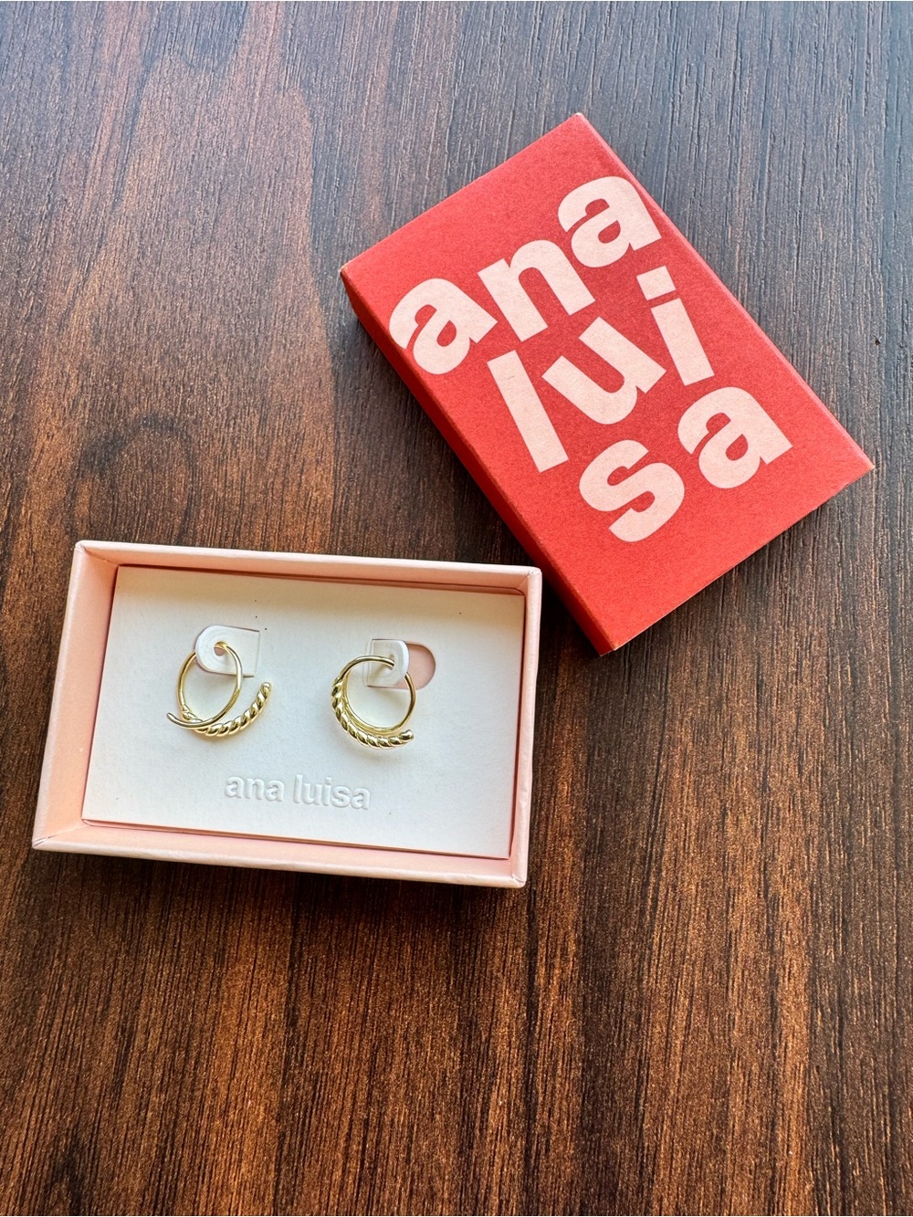 Ana Luisa Gold Twisted Mini Hoop Earrings